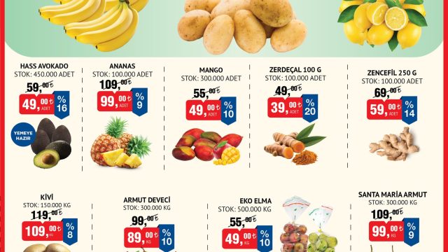 BİM'de Taptaze Meyve ve Sebzelerde İndirim Fırtınası Başlıyor