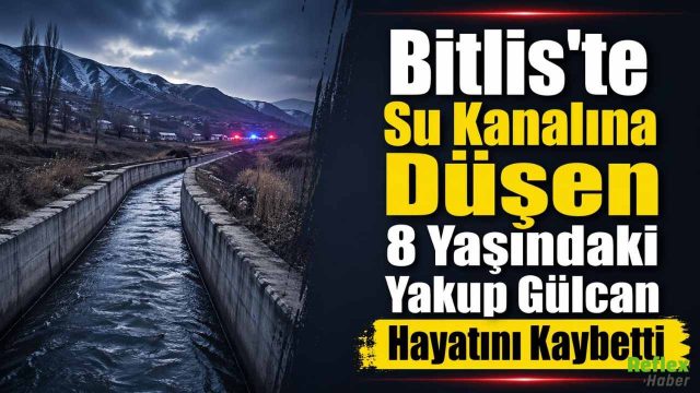 Bitlis'te Su Kanalına Düşen 8 Yaşındaki Yakup Gülcan Hayatını Kaybetti
