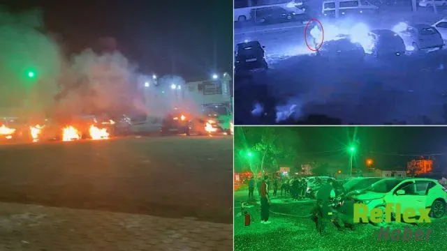 Serik’te Galeri Önündeki 6 Otomobil Kundaklandı