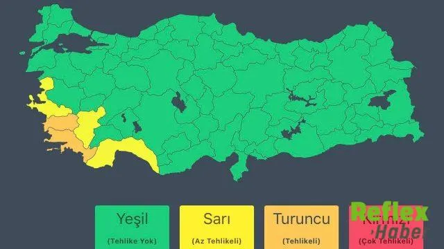 İ̇çişleri Bakanlığı Sağanak İ̇çin Sel Uyarısı Yaptı