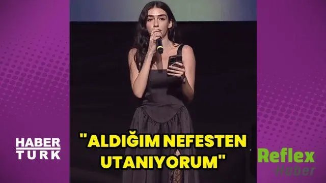 Hazar Ergüçlü’den Ödül Gecesinde Adalet Çağrısı