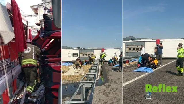 Manisa Akhisar’da Tur Otobüsü İ̇le Tır Çarpıştı: 11 Ölü, 27 Yaralı