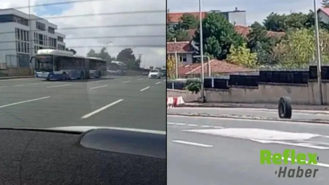 Ankara İ̇stanbul Yolu'nda Ego Otobüsünde Korkutan Lastik Olayı