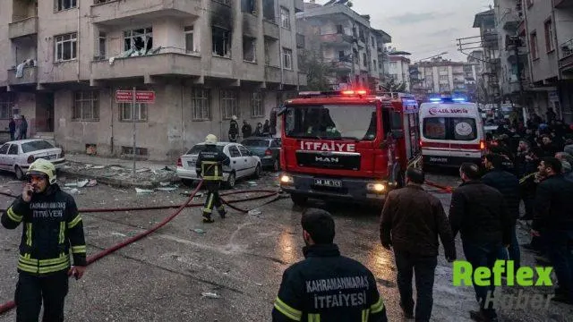 Elbistan’da Yemek Hazırlığı Sırasında Tüp Patladı