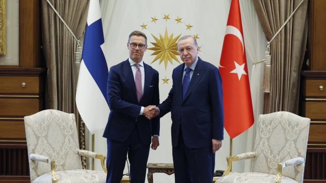 Cumhurbaşkanı Erdoğan Finlandiya Cumhurbaşkanı Stubb İle Ankara'da Görüştü