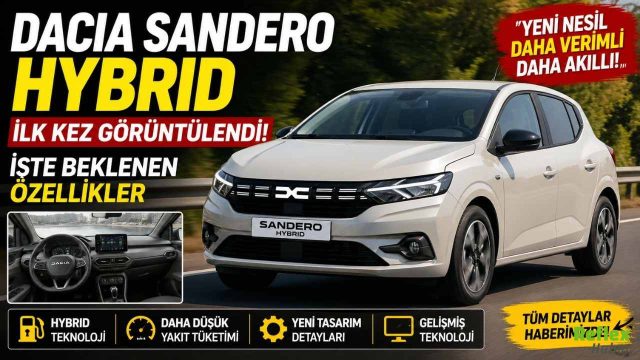 Dacia Sandero Hybrid İlk Kez Görüntülendi İşte Beklenen Özellikler