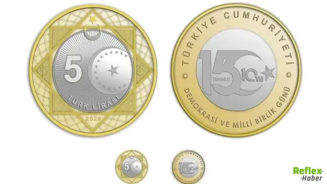 Darphane'den 15 Temmuz'un 10. Yılına Özel Hamle! Yeni 5 Lira Tedavüle Girdi