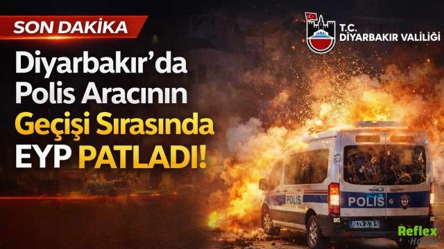 Diyarbakır’da Polis Aracının Geçişi Sırasında Patlama Meydana Geldi