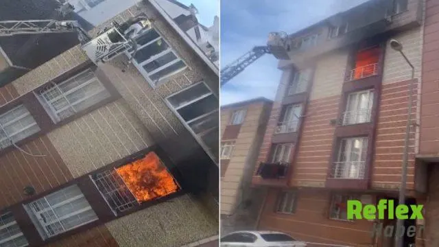 Esenyurt'ta Yangında Mahsur Kalan 5 Kişi Kurtarıldı