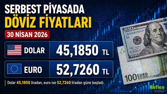 Serbest Piyasada Döviz Fiyatları 30 Nisan 2026
