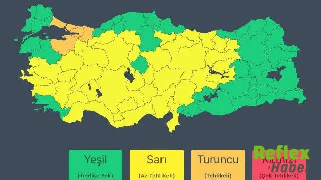 Birçok İ̇lde Sağanak Ve Fırtına İ̇çin Sel Uyarısı