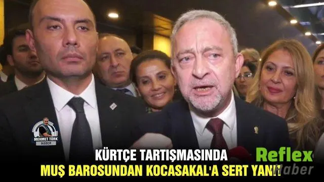 Kürtçe Bildiri Tartışmasında Muş Barosundan Kocasakal’a Tepki