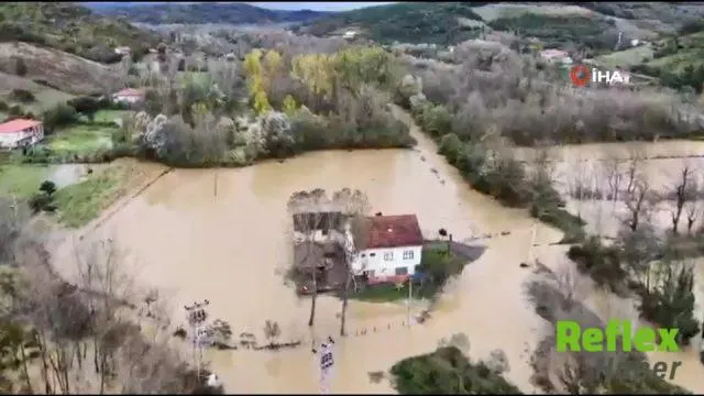 Zonguldak’ta Su Baskınının Etkilediği Alan Dronla Görüntülendi