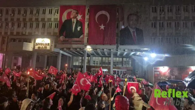 Zonguldak'ta Yağmur Eşliğinde Cumhuriyet Coşkusu