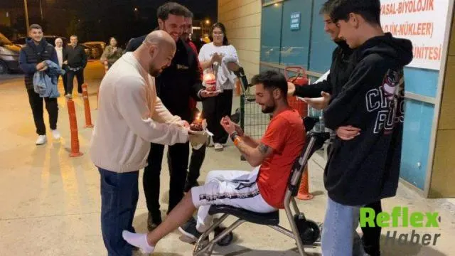 Bursa’da Kaza Sonrası Hastanede Doğum Günü Sürprizi