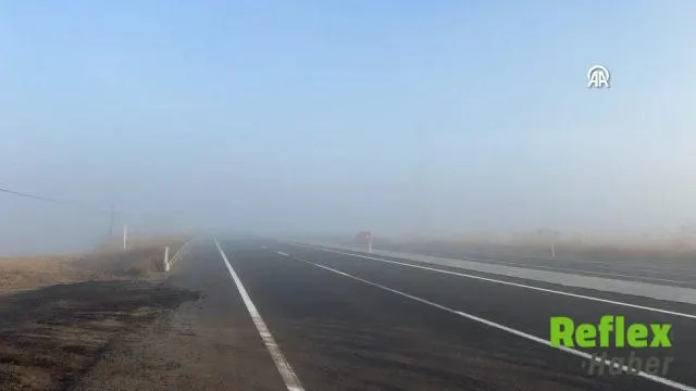 Tekirdağ'da Yoğun Sis Ulaşımı Yavaşlattı