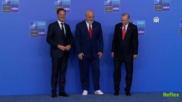 Edi Rama'nın Spor Ayakkabıları NATO Zirvesine Damga Vurdu! Erdoğan'ın Bakışı Gündem Oldu