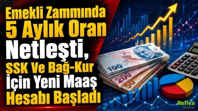 Emekli Zammında 5 Aylık Oran Netleşti, SSK Ve Bağ-Kur İçin Yeni Maaş Hesabı Başladı