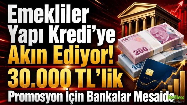 Emekliler Yapı Kredi’ye Akın Ediyor! 30.000 TL’lik Promosyon İçin Bankalar Mesaide