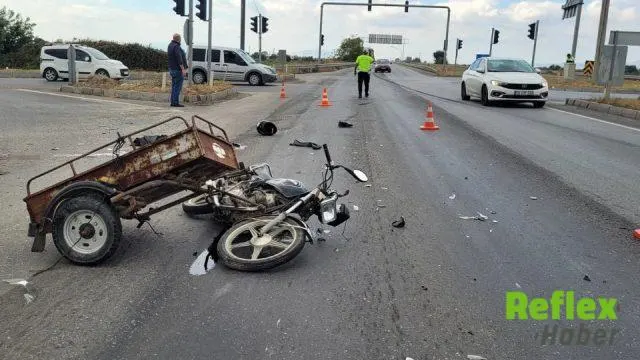 Salihli’de Tırla Çarpışan Sepetli Motosikletin Sürücüsü Öldü