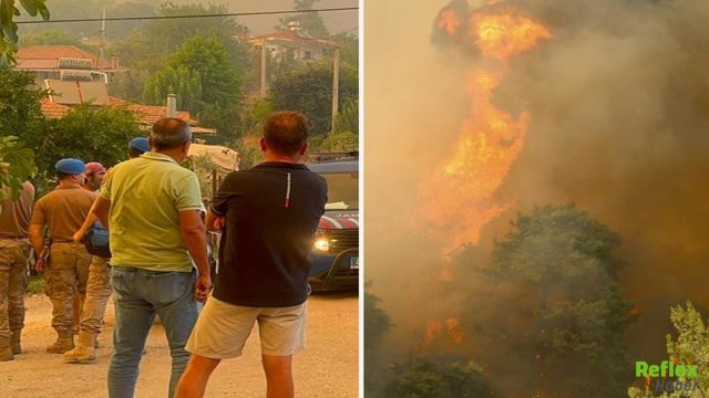 Fethiye'de Orman Yangını Kontrolden Çıktı! Mahalle Tahliye Ediliyor