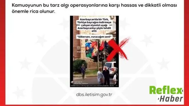 Dmm’den Azerbaycan’daki Türk Bayrağı İ̇ddialarına Yalanlama