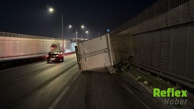 Eskişehir'de Marul Yüklü Kamyonet Alpu Kavşağı'nda Devrildi