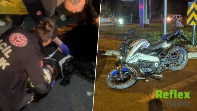 Mudanya’da minibüs ile motosiklet çarpıştı: 18 yaşındaki sürücü ağır yaralandı