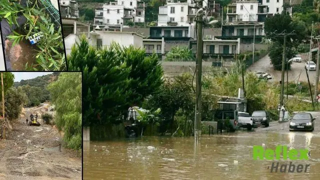 Bodrum’da Sağanak Etkili Oldu, Yollar Su Altında Kaldı