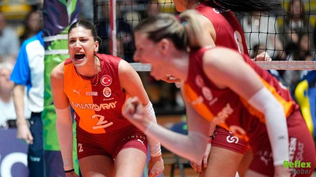 Galatasaray Cev Kupası Finalinde Deplasmanda Avantajı Aldı