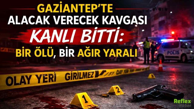 Gaziantep’te Alacak Verecek Kavgası Silahlı Çatışmaya Dönüştü: 1 Ölü, 1 Ağır Yaralı