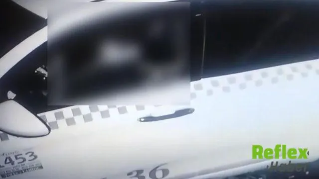 Şişli Yakınlarında Taksi Şoförünün Uygunsuz Hareketleri Kamerada