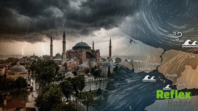 İ̇stanbul’da Şile, Pendik Ve Tuzla İ̇çin Kuvvetli Yağış Ve Fırtına Uyarısı