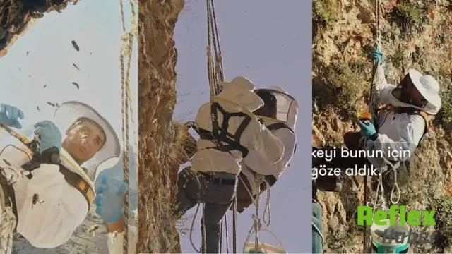 Güldağı’nda Bal Hasadı İ̇çin Zorlu Tırmanış Ekrana Taşınıyor