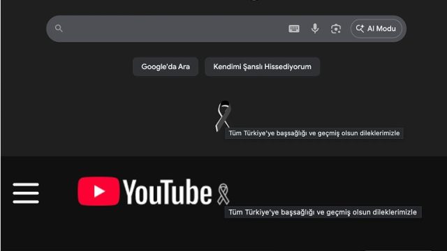 Google ve YouTube'dan Türkiye'ye Destek Mesajı