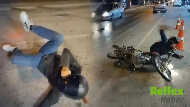 Erzin’de Yola Dökülen Yağ Motosiklet Sürücüsünü Devriltti