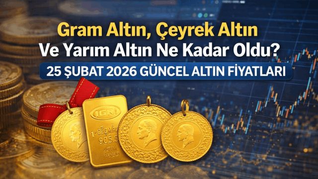 Gram Altın, Çeyrek Altın Ve Yarım Altın Ne Kadar Oldu? 25 Şubat 2026 Güncel Altın Fiyatları