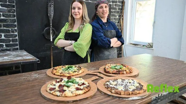 Kahramanmaraş’ta Köyde Pizza Yapan Anne Kıza Yoğun İlgi