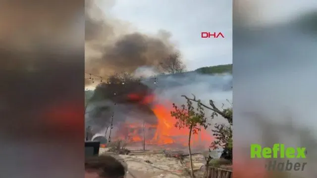 Bursa Osmangazi'de Lokanta Alevlere Teslim Oldu