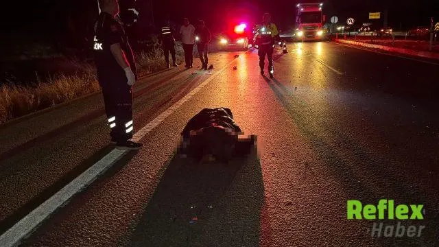 Kütahya'da Motosiklet Sürücüsü Kazada Yaşamını Yitirdi