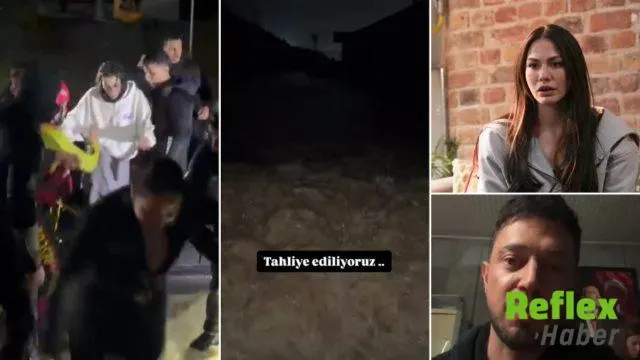 Murat Boz Ve Demet Özdemir Sağanak Sonrası Stüdyoda Mahsur Kaldı