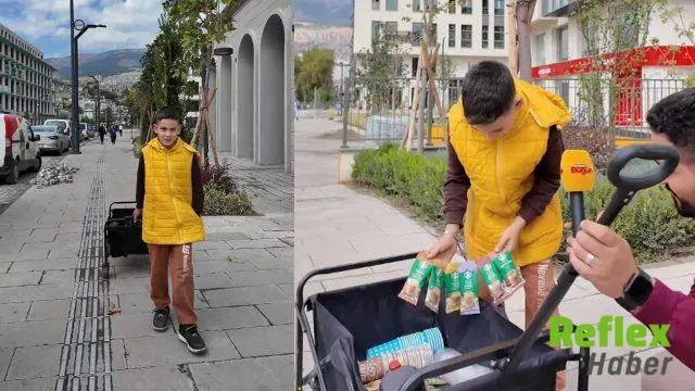 Kahramanmaraş’ta 10 Yaşındaki Osman Scooter Hayali İ̇çin Kahve Satıyor