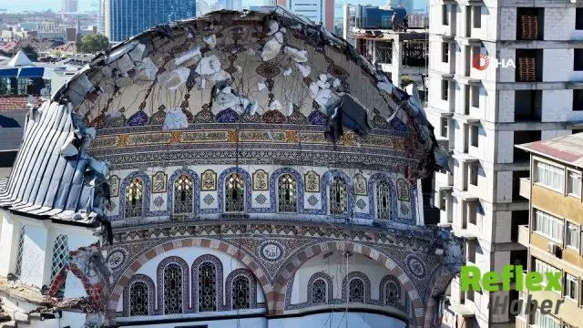 Bahçelievler’de Yayla Camii’nin yıkımı kubbenin sağlamlığı nedeniyle uzadı