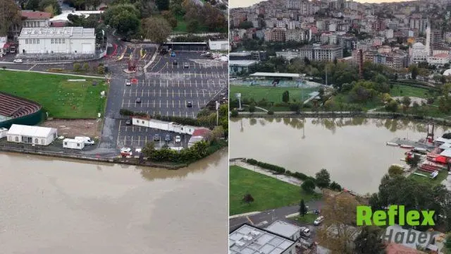 Sel Sonrası Haliç'in Rengi Kahverengiye Döndü
