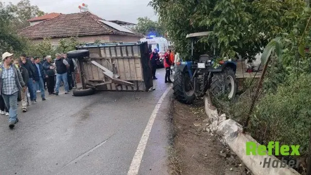 İ̇vrindi’de İ̇şçileri Taşıyan Römork Devrildi: 23 Yaralı