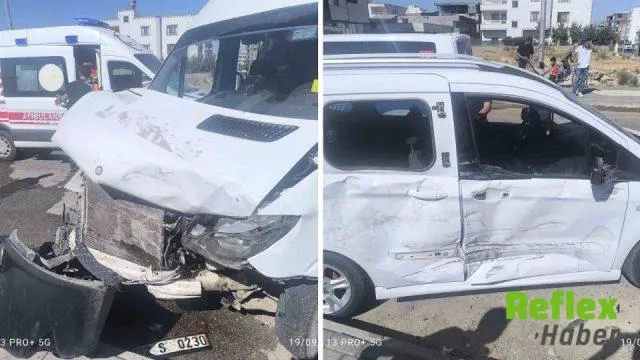 Batman'da hafif ticari araç ile otomobil çarpıştı: 1 yaralı