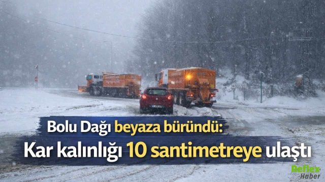 İstanbul Ankara Yolunda Kar Sürprizi Bolu Dağı 10 Santimetreyi Gördü