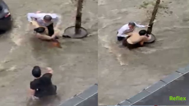 İstanbul Felaketi Yaşadı! Caddeler Göle Döndü, Beşiktaş'ta Nefes Kesen Kurtarma