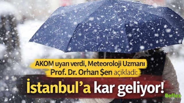 İstanbul İçin Sibirya Soğukları Uyarısı Karla Karışık Yağmur Bekleniyor