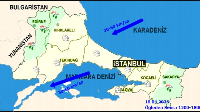 İstanbul'da 5 Günlük Hava Durumu: Yağış ve Rüzgar Uyarısı